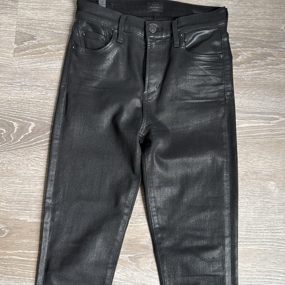Citizens of Humanity Rocket High Rise Coated Skinny in Black - Picture 4 of 13